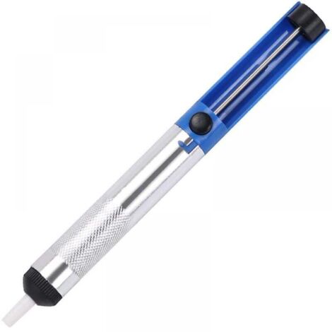 Herramienta de bomba desoldadora con ventosa de aluminio de 1 pieza, azul