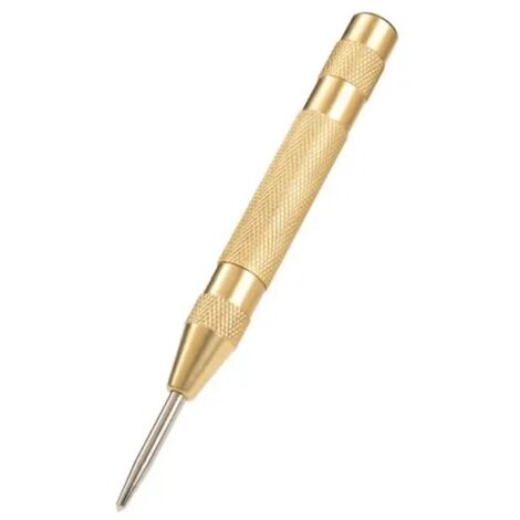 Herramienta de centrado automático para trabajar la madera, brocas para metal, marcador de resorte, herramienta para agujeros de inicio dorados