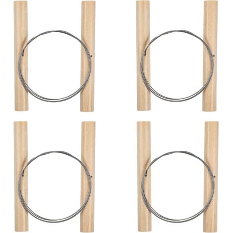 Herramienta de corte de arcilla Thinp de 4 piezas, alambre de acero, herramienta de corte para arcilla y cerámica, herramientas para artistas, alfarería, escultura, materiales para manualidades, cerám