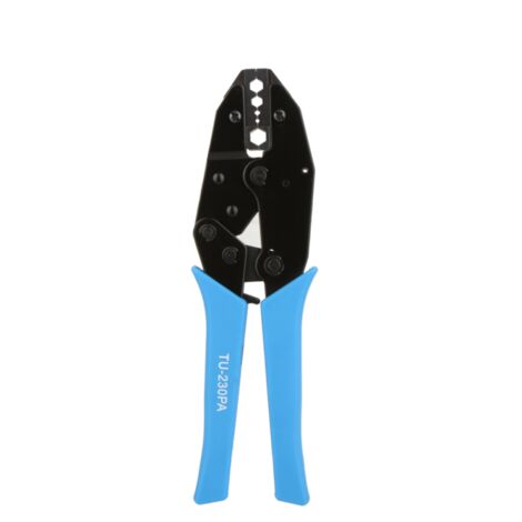 Herramienta de crimpado con trinquete bloqueable TU-230PA para conectores BNC de 8,22/6,48/5,41/2,5/1,72 mm