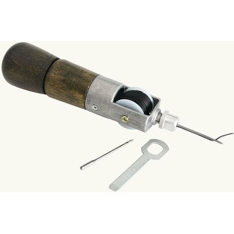Herramienta de cuero manual para bricolaje, punzón de costura de grapas de fábrica de cuero, herramienta artesanal de cuero, súper corte, línea de cera, máquina de coser con aguja de arte manual