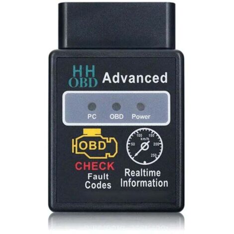 Herramienta de diagnóstico Bluetooth HH OBD ELM327 V2.1 - Adaptador de interfaz de escáner de motor OBD2 OBDII CAN BUS