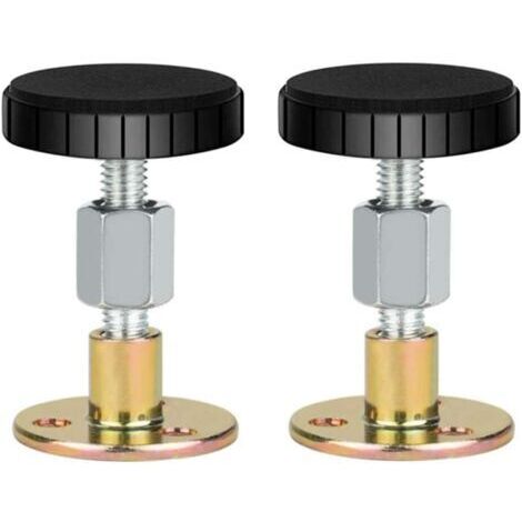 Herramienta de estabilización de marco de cama de 6 piezas, herramienta antivibración de marco de cama con tapas de rosca ajustables, soporte telescópico antivibración para camas, dormitorios,