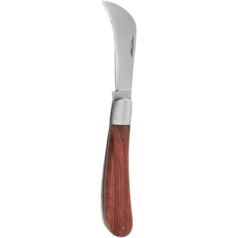 Herramienta De Injerto  Tijera De Podar Plegable De Acero Y Madera  Cizalla Portátil Para Cosecha Jardinería Setas Flores Camping Césped Agricultura
