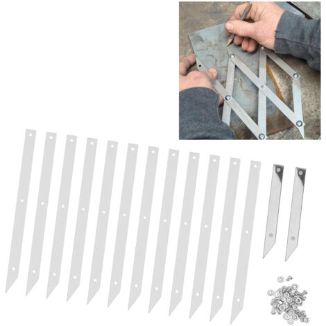 [Herramienta de marcado] Compás de acero inoxidable de 7 puntos para madera y metal