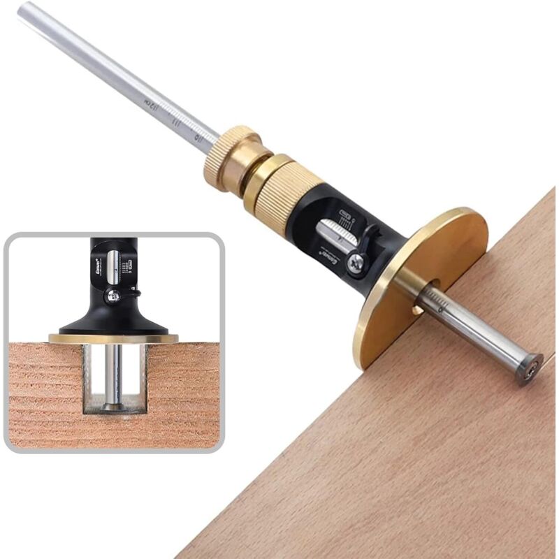 Herramienta de marcado - Cuchillo para trabajar la madera - Herramienta para trabajar la madera - Marcador de ruedas - Para madera dura (aleación de