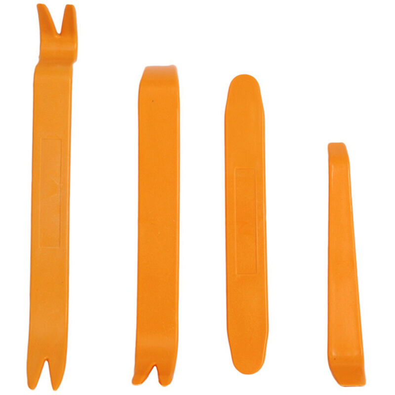 Herramienta de palanca de plástico para panel de radio de coche (4 piezas), herramienta de extracción de audio, utilizada para modificar y extraer el