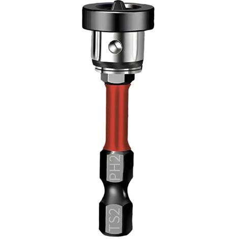 Herramienta de posicionamiento magnético para tornillos de placas de yeso, punta de destornillador PH2, vástago hexagonal de 1/4" (50 mm)