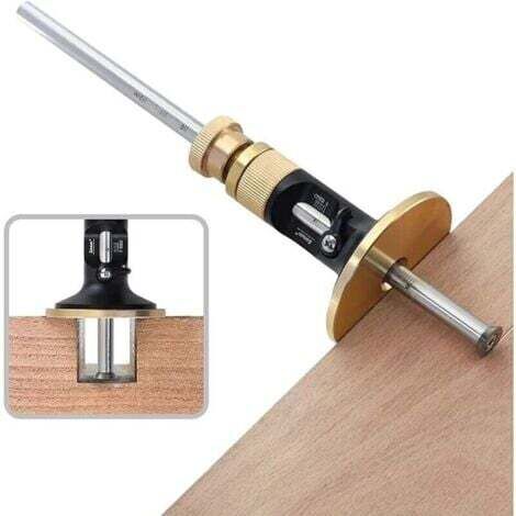 Herramienta de trazado - Cuchillo de carpintero - Herramienta para trabajar la madera - Marcado de ruedas - Para madera dura (aleación de aluminio y latón)
