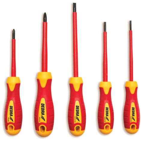 Herramienta del electricista dedra juego destornilladores aislados 5 piezas 1000V
