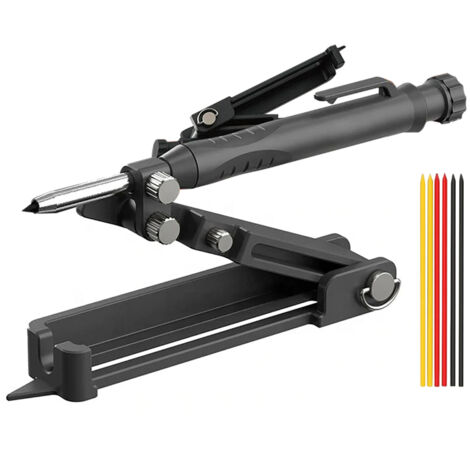 Herramienta marcado multifunción – Para aluminio, plástico y carpintería – Bolígrafo contorneador – Calibre medición