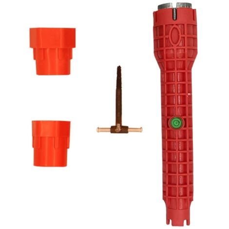Herramienta multifuncional para la instalación de grifos, llave para grifos de fregadero, para inodoro, baño y cocina (kit 8 en 1).