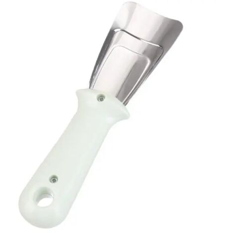 Herramienta para descongelar de acero inoxidable n.° 1, portátil, útil, para descongelar refrigeradores, pala, raspador de hielo para congelador, utensilio de limpieza de cocina, color verde.