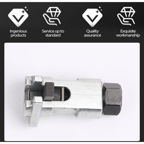Herramienta para desmontar amortiguadores hidráulicos, herramienta universal para desmontar rótulas, extractor de brazos de control, extractor hexagonal de 17 mm para carrocería, color plata