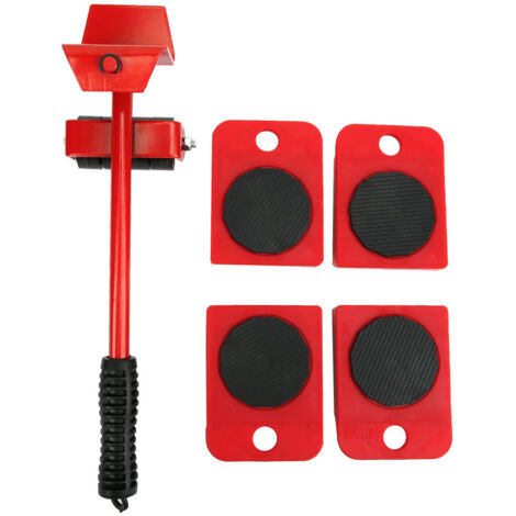 Herramienta para mover muebles pesados con paneles y kit de barra de elevación