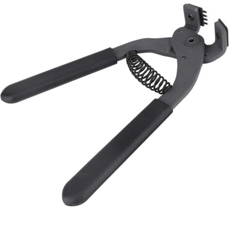 Herramienta para perforar cuero, alicates silenciosos de acero al carbono, perforadora de cuero, alicates de costura manuales, perforadora de cinturones (4 mm - 4 dientes)