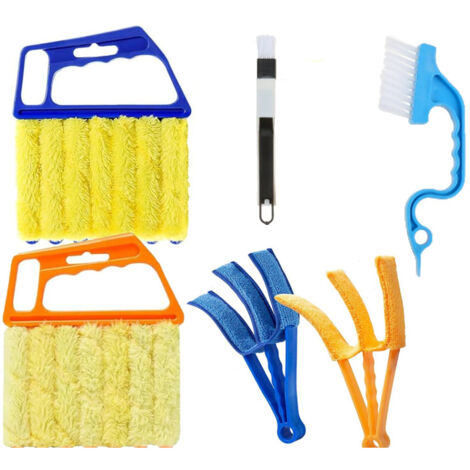 Herramienta para quitar el polvo de las persianas  Limpiador de ventanas polivalente  Accesorios de limpieza para el hogar, varilla flexible para quitar el polvo, plumero compacto para ventanas