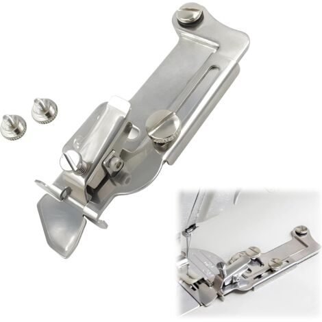 Herramienta para ribetear máquinas de coser, prensatelas para máquinas de coser, ajustable, de acero inoxidable, multifuncional, enrollable, accesorios de costura para uso doméstico e industrial, máqu