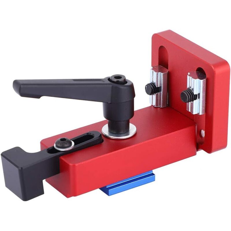 Herramienta para trabajar la madera hecha de aleación de aluminio duradera, tope de riel de inglete tipo 45, herramienta de posicionamiento para
