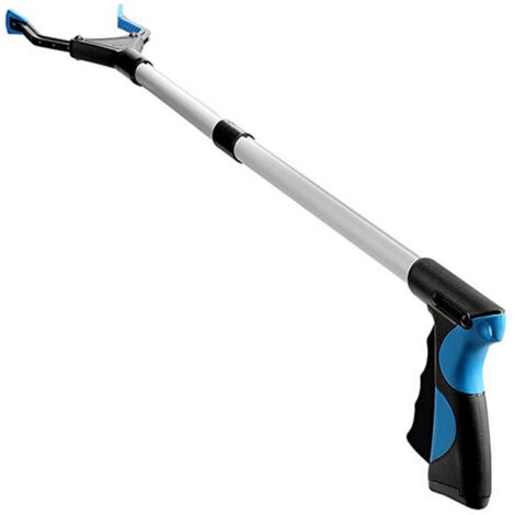 Herramienta plegable de aluminio de 81 cm (32 pulgadas), con pinza de goma giratoria y extensión de brazo para personas mayores.