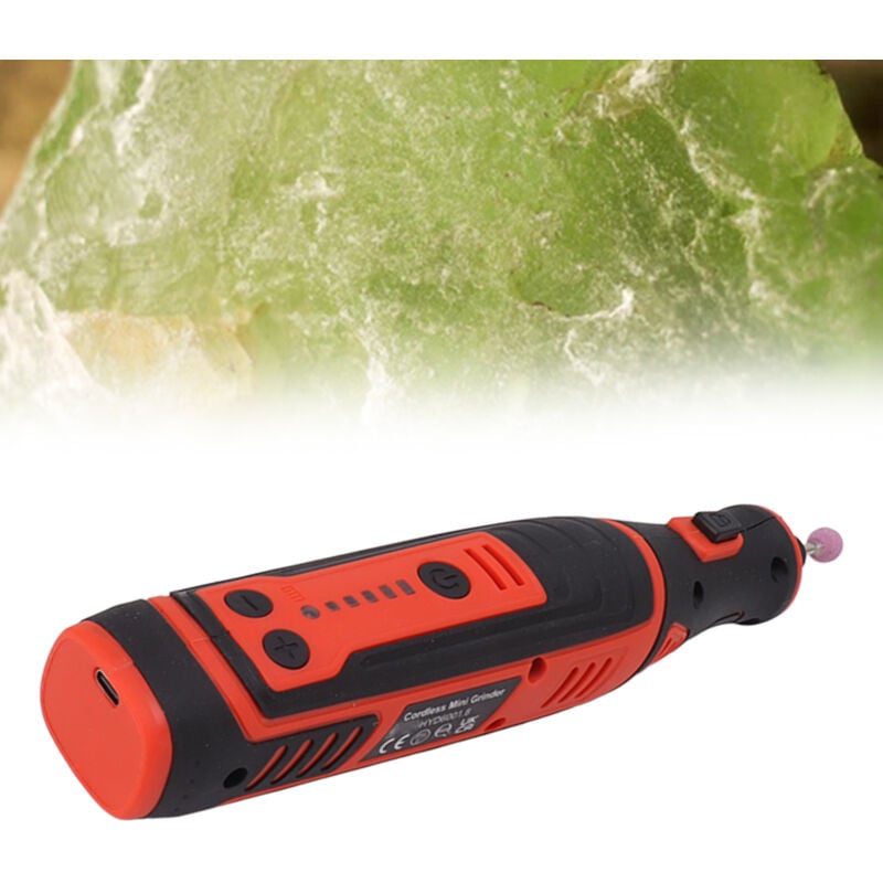 Herramienta rotativa inalámbrica, mini kit de herramientas rotativas de alta velocidad con batería para pulir, esmerilar, esmerilar y cortar 7,2 V