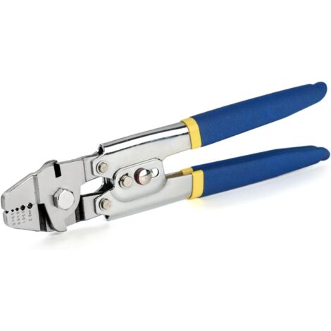 Herramienta tensora de cables de aluminio con mangos ovalados, herramienta de empuje de trinquete, doble fallo