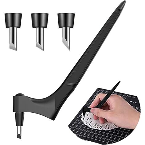 Herramientas de corte para manualidades, cutter para manualidades, cutter de papel con cuchilla giratoria, herramientas de corte para manualidades, cutter de precisión con cutter giratorio para manual