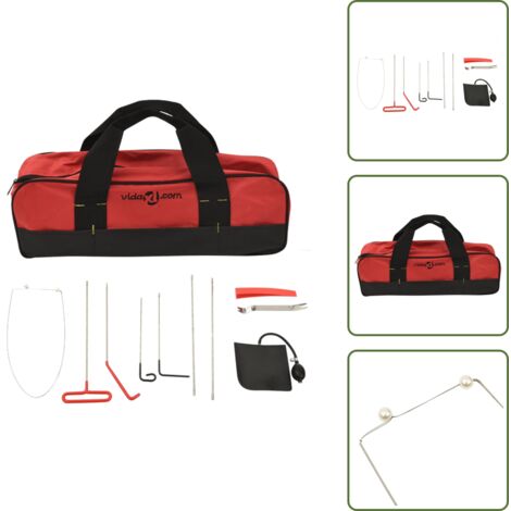 Herramientas de emergencia - vidaXL Kit de herramientas apertura de puerta coche universal 11 pzas - Ganchos para puertas