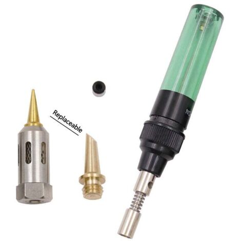Herramientas de reparación de soldadura doméstica Soldador de gas, Soldador pequeño portátil-1pcs-4 en 1 Herramientas de soldador