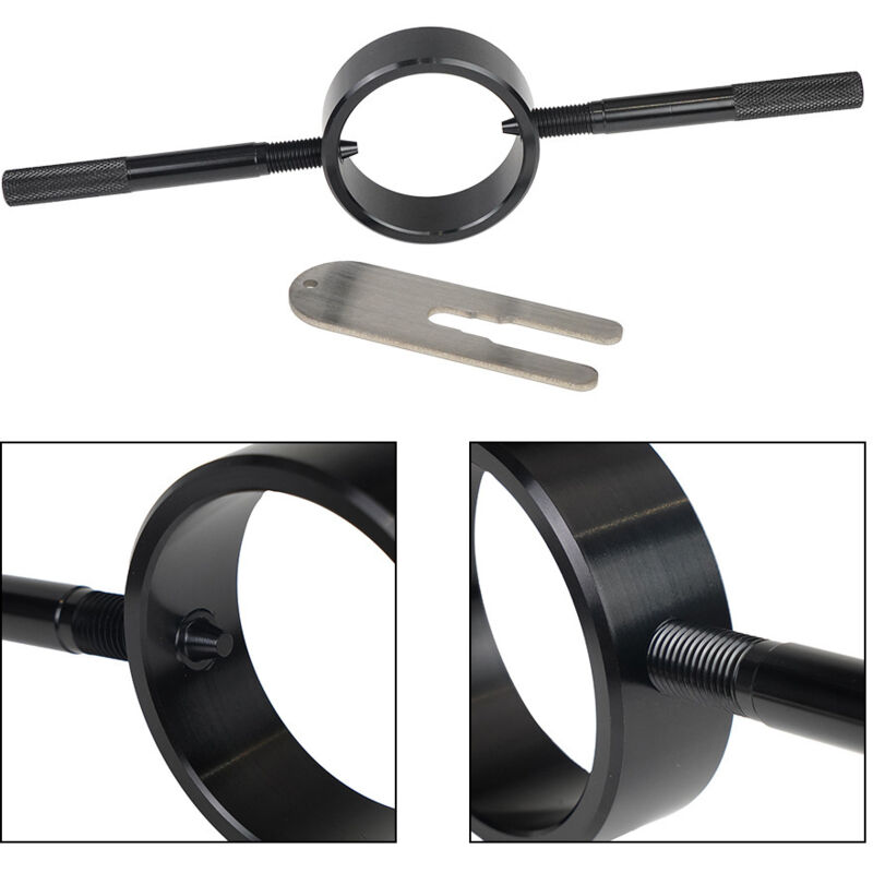 Herramientas para compresores de resortes de horquilla de motocicleta, kit de herramientas de mantenimiento de resortes helicoidales de aluminio para