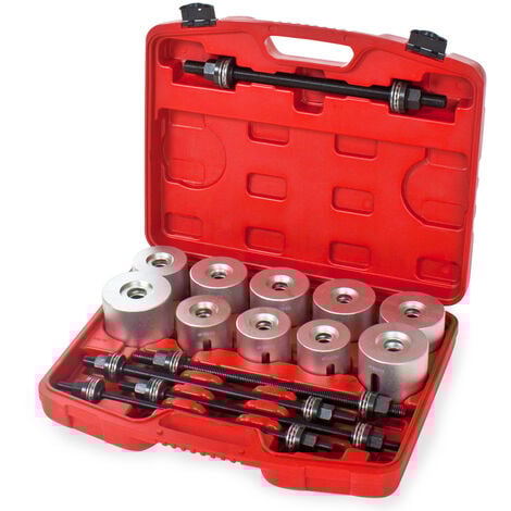 herramientas para montaje/desmontaje de cojinetes/casquillos 27 piezas - set de herramientas para extraer rodamientos, kit de montaje de cojinetes hidráulicos, extractor de rodamientos de acero