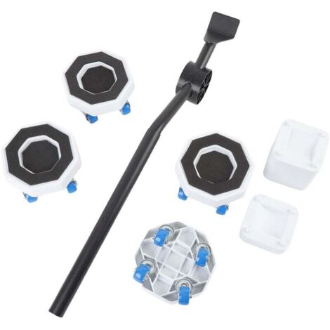 herramientas para mover muebles, ruedas para muebles, almohadilla giratoria de 360 grados, capacidad máxima de 16 toneladas.