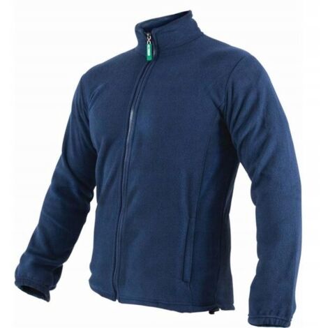 Herren-Arbeits-Sweatshirt aus schützendem Fleece, Marineblau, L