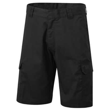Herren Cargo Shorts Schwarz 32 245 g/m²