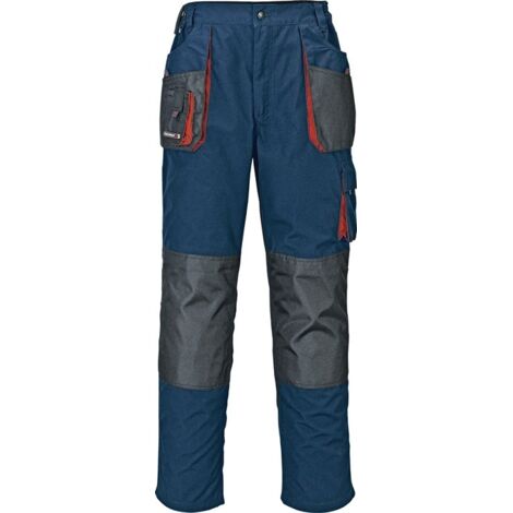 Herrenhose Gr.52 marine/sw/rot 65%PES/35%CO Stretcheinsätze