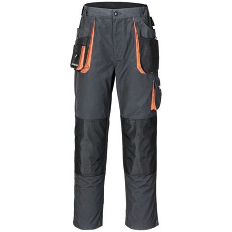 Herrenhose Gr.54 dunkelgrau/schwarz/orange