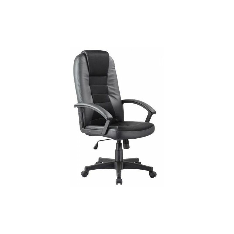 HERRIN - Fauteuil de bureau avec la fonction TILT - Hauteur : 112 - 122 - Dossier ergonomique - Assise pivotante - Chaise bureau - Noir