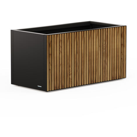 Herstera Garden Deco Planter 100x50x50 cm schwarz