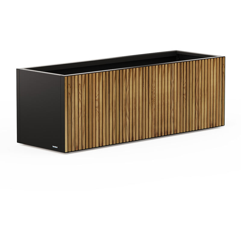 Deco Planter 150x50x50 cm schwarz - Herstera Garden