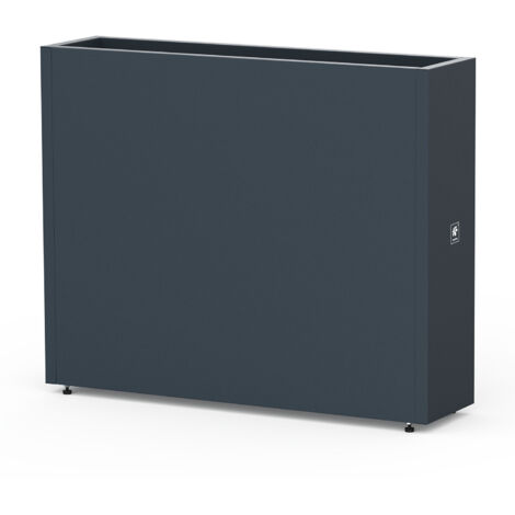 Herstera Garden Metall Pflanzkübel Cube  Anthrazit  100x25x80 cm