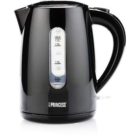Hervidor de Agua 1,7L 2200W PRINCESS 01.236017.01.001 Negro
