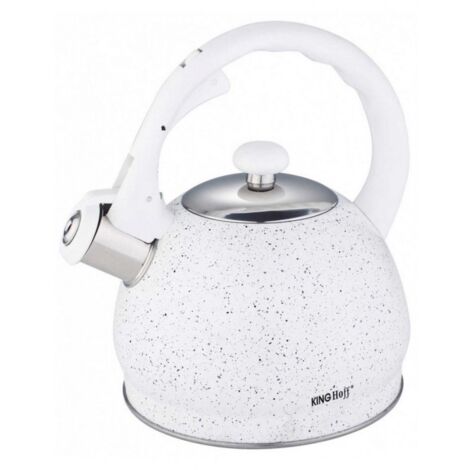 HERVIDOR DE AGUA CON SILBATO 2L KINGHOFF KH-1404 MÁRMOL