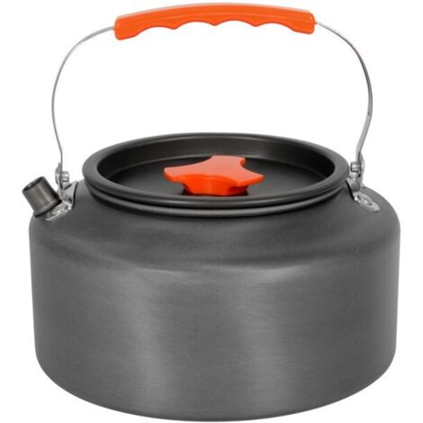 Hervidor de agua silbante, hervidor de acero inoxidable de 3 l con mango de veta de madera, hervidor de camping de gran capacidad, tetera de cocina para estufa de gas y cocina de inducción