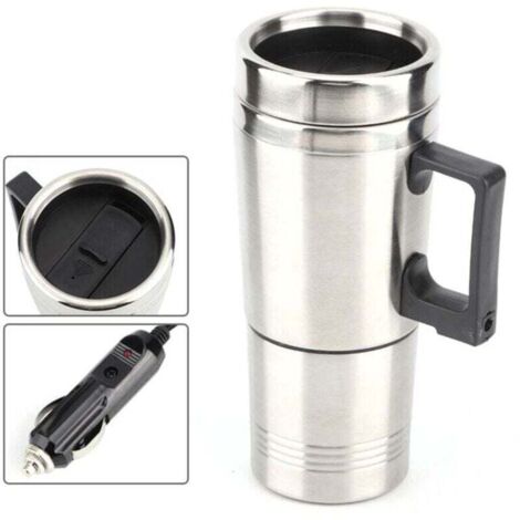 Hervidor de coche, taza calentadora para café y té, 12 V, 350 ml + 150 ml –