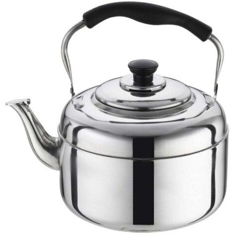 Hervidor de gas de 2 l, tetera de acero inoxidable para cocina, tetera de gas con mango resistente al calor, tetera de acero inoxidable
