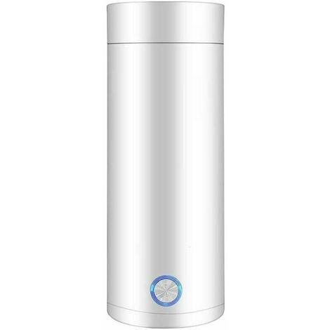 Hervidor de viaje, hervidor portátil para bebidas saludables, ebullición rápida, hervidor pequeño de apagado automático, hervidor pequeño de 400 ml (blanco)