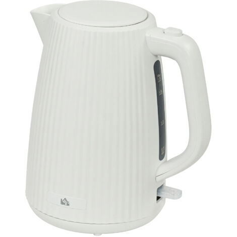 Hervidor Eléctrico 1,7L 2200W con Filtro Antical Desmontable Apagado Automático Base Giratoria 360° Crema