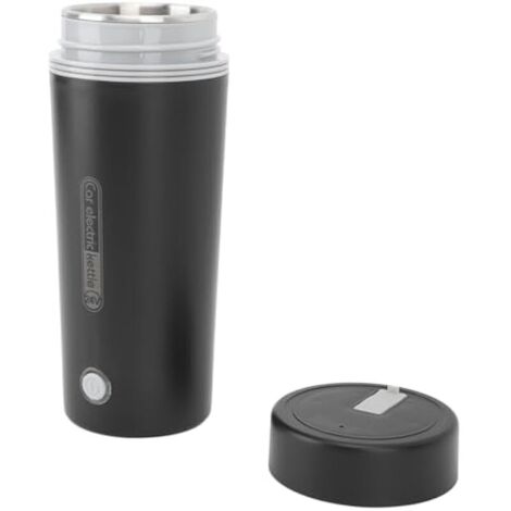 Hervidor eléctrico, calentamiento rápido, control inteligente, protección contra ebullición en seco, 350 ml, taza térmica portátil con aislamiento para coche y viajes (12 V).