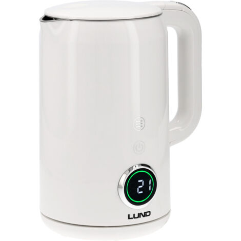Hervidor eléctrico de 1,7 l con control de temperatura, color blanco - W-68223