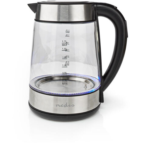 Hervidor inalámbrico 1,7l 2200w transparente - KAWK320EGS - nedis -